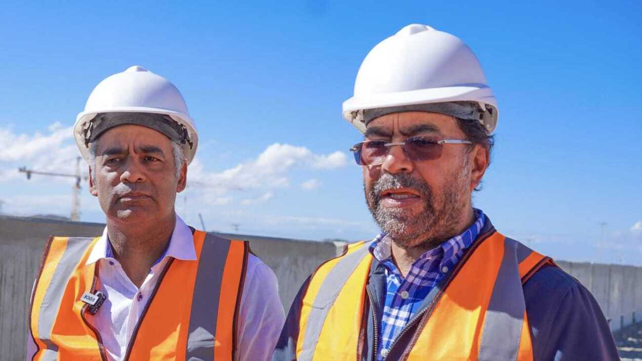 Gobierno realiza inspección de los avances en los trabajos de la presa